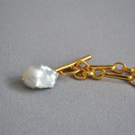 Baroque Pearl Chain Necklace — Necklaces