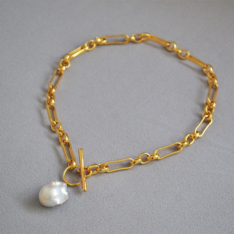 Baroque Pearl Chain Necklace in 1 — Necklaces