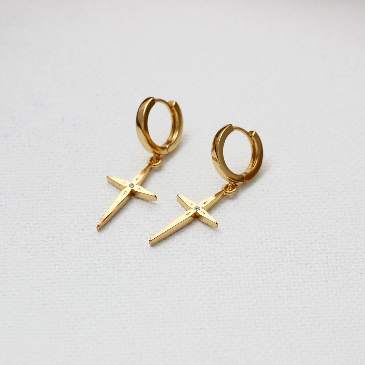 Cairo Cross Drop Earrings — Earrings
