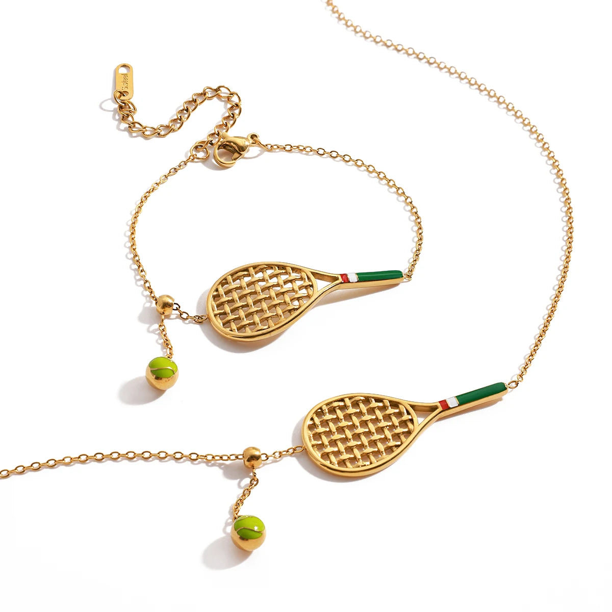 Courtside Tennis Necklace & Bracelet Set