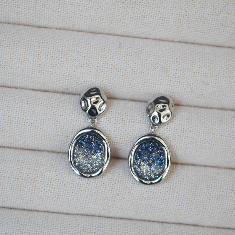 Céleste Oval Drop Earrings — Earrings