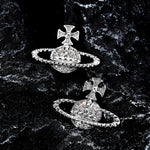 Saturn Crystal Drop Earrings — Earrings