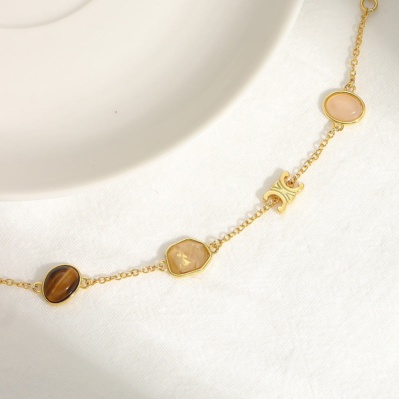 Arc Tiger Eye Crystal Bracelet — Bracelets