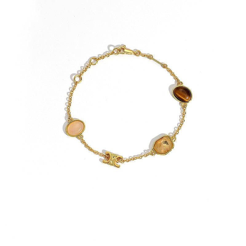 Arc Tiger Eye Crystal Bracelet — Bracelets