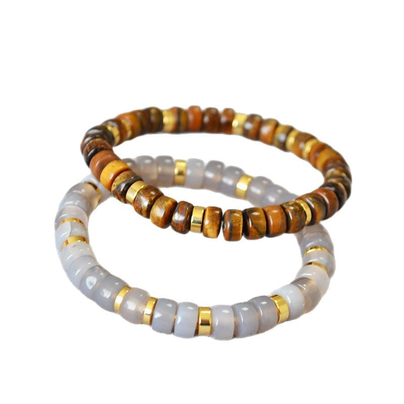 Kyoto Agate Tiger Eye Bracelet — Bracelets