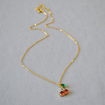 Sakura Cherry Pendant Necklace — Necklaces