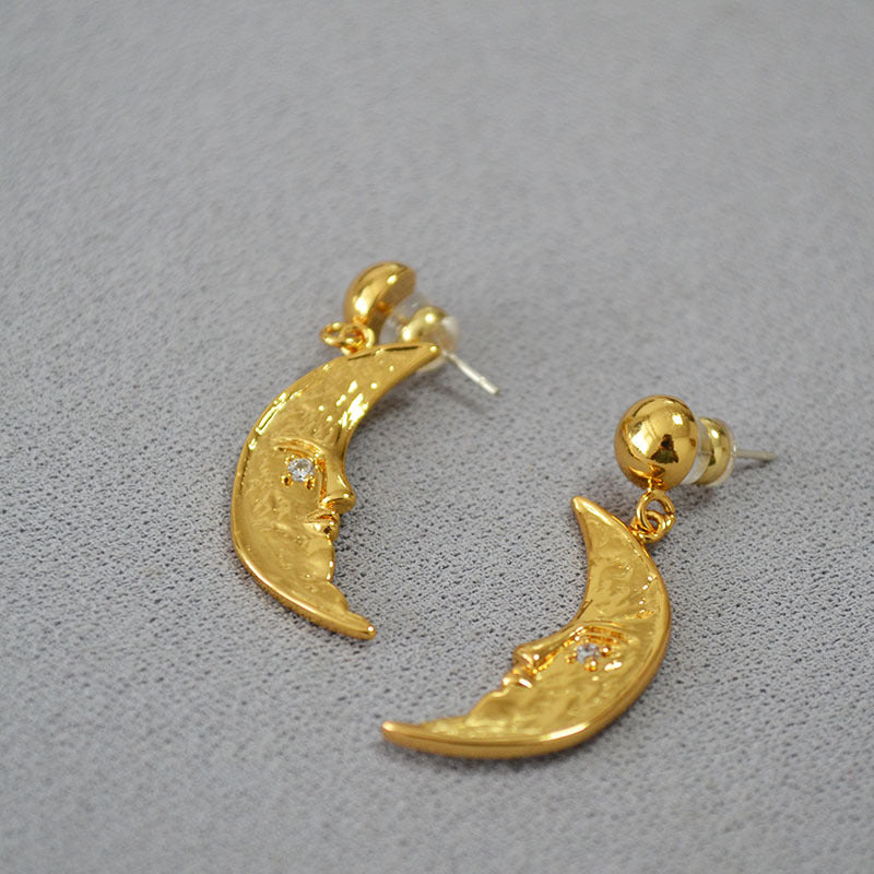 Luna Crescent Moon Earrings — Earrings