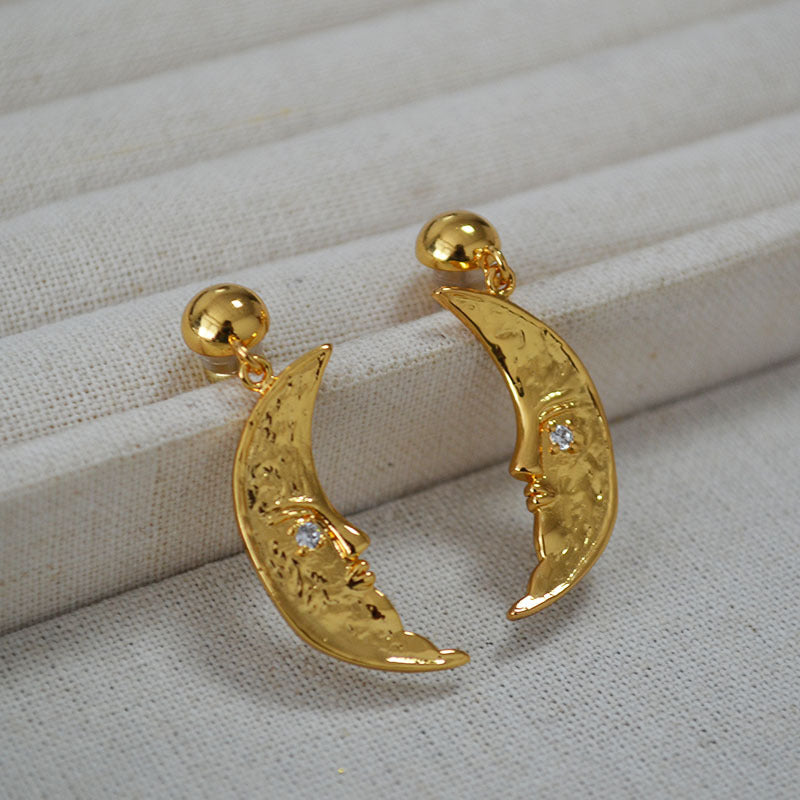 Luna Crescent Moon Earrings — Earrings