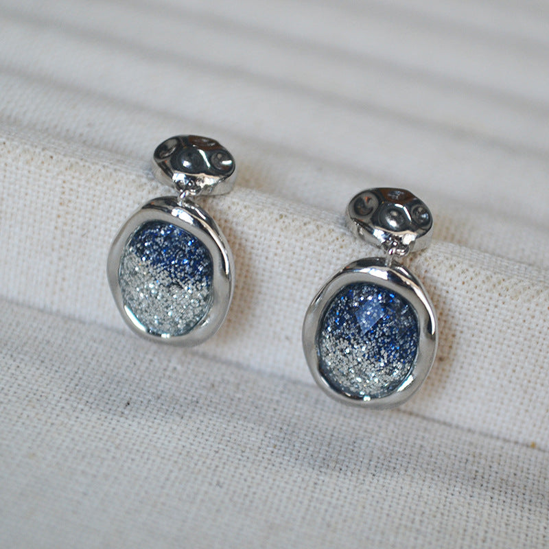 Céleste Oval Drop Earrings — Earrings