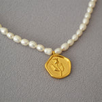 Rosalie Pearl Tulip Pendant Necklace — Necklaces