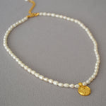 Rosalie Pearl Tulip Pendant Necklace — Necklaces
