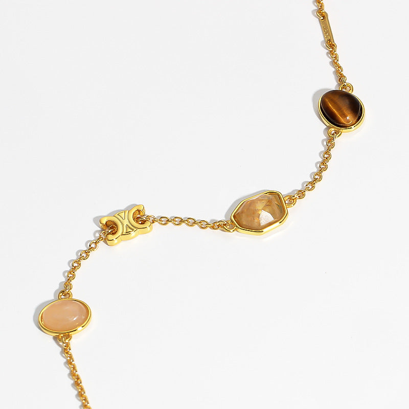Arc Tiger Eye Crystal Bracelet — Bracelets