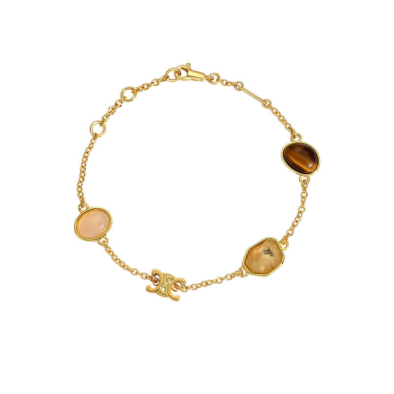 Arc Tiger Eye Crystal Bracelet — Bracelets