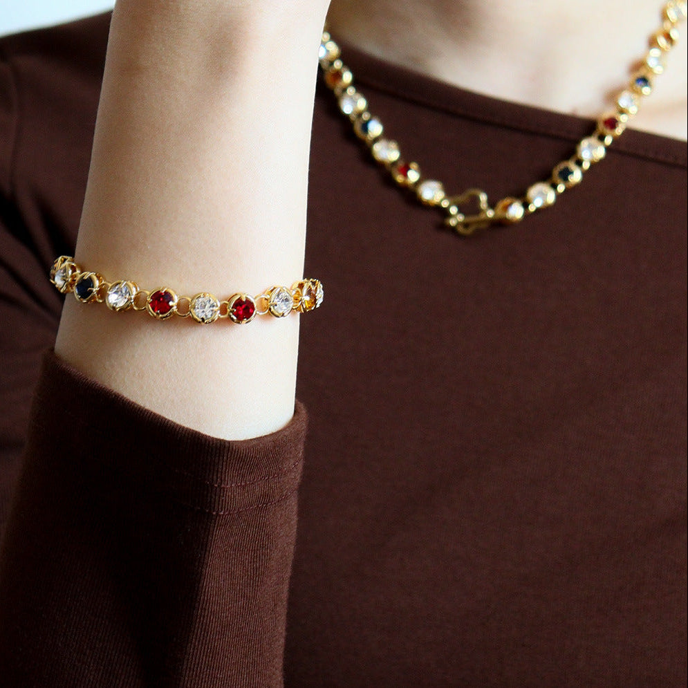 Versailles Diamond Collarbone Necklace — Necklaces