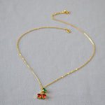 Sakura Cherry Pendant Necklace — Necklaces