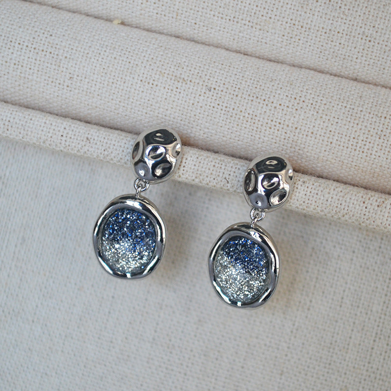 Céleste Oval Drop Earrings in 1 — Earrings