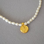 Rosalie Pearl Tulip Pendant Necklace — Necklaces