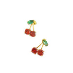 Sakura Cherry Stud Earrings — Earrings