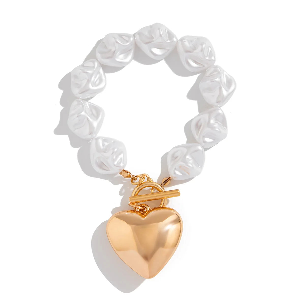 Isolde Heart Pearl Bracelet