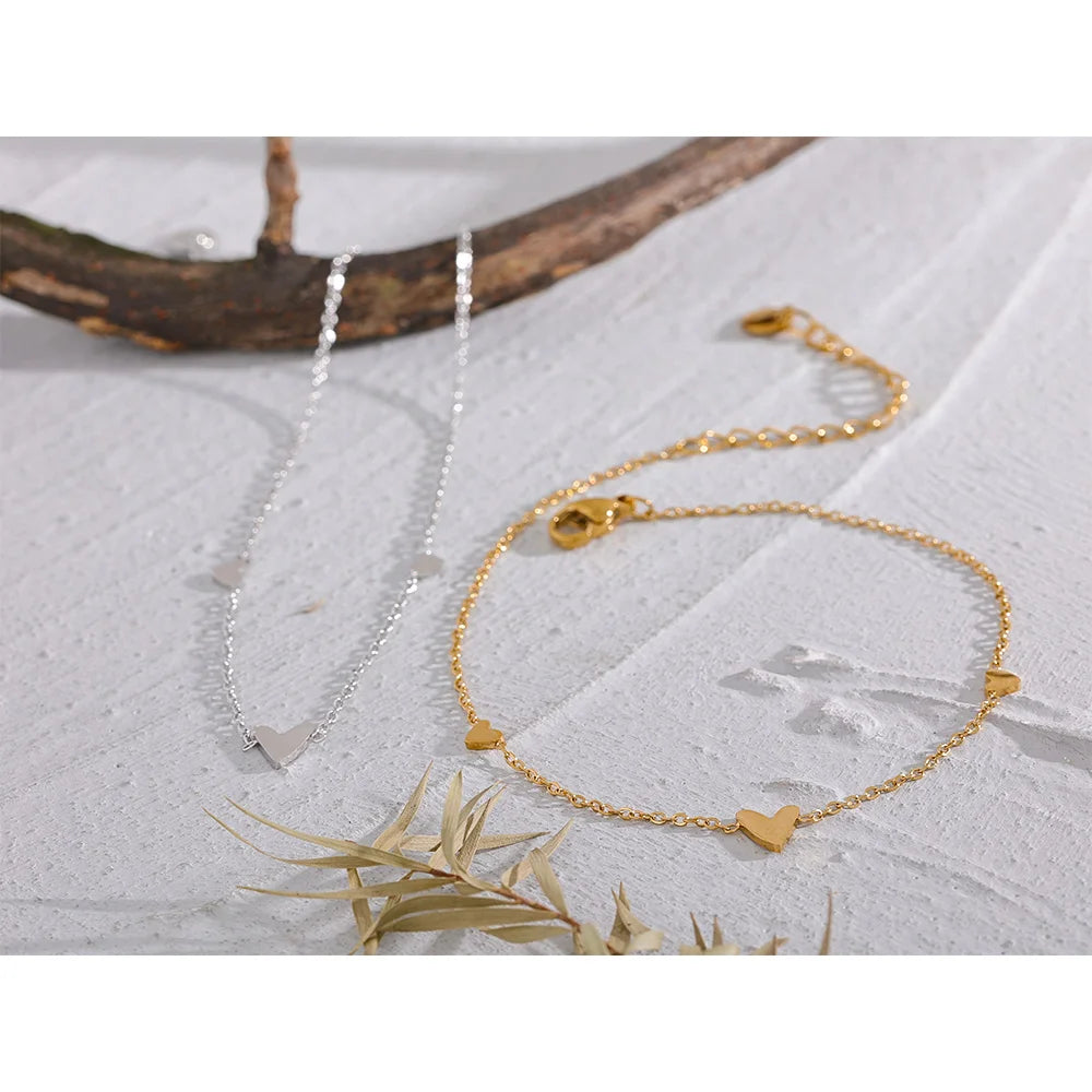 Amalfi Heart Chain Anklet — Anklets