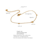 Amalfi Heart Chain Anklet — Anklets