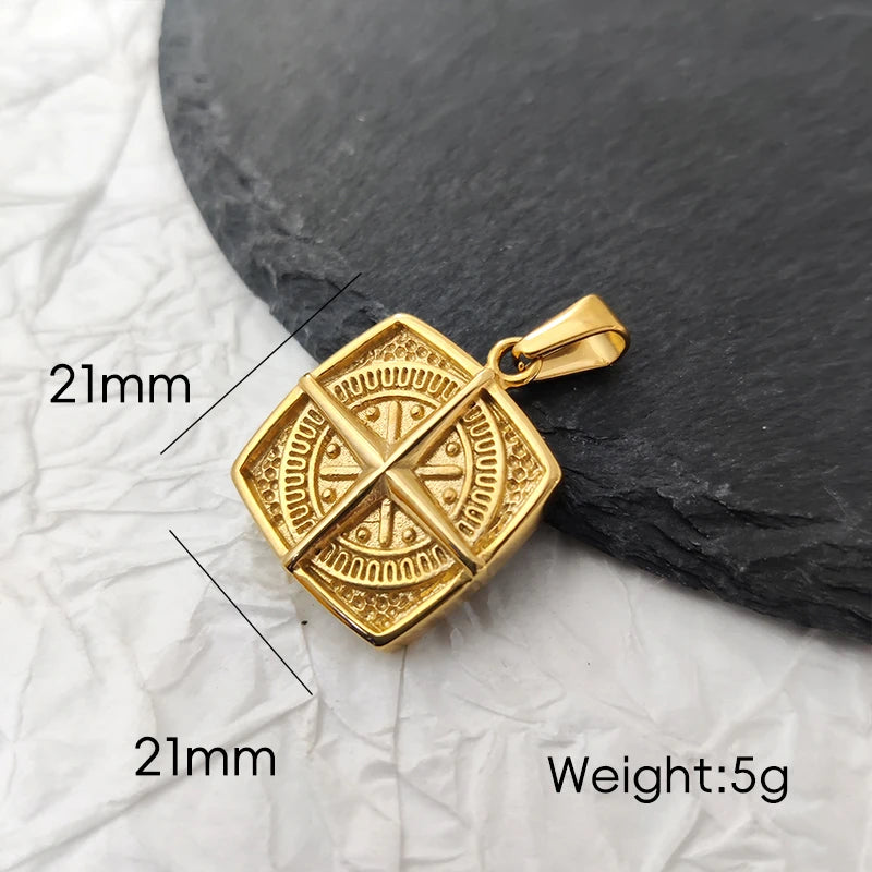 Meridian Compass Pendant Necklace — Necklaces
