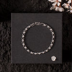 Comb Geometric Steel Bangle — Bracelets