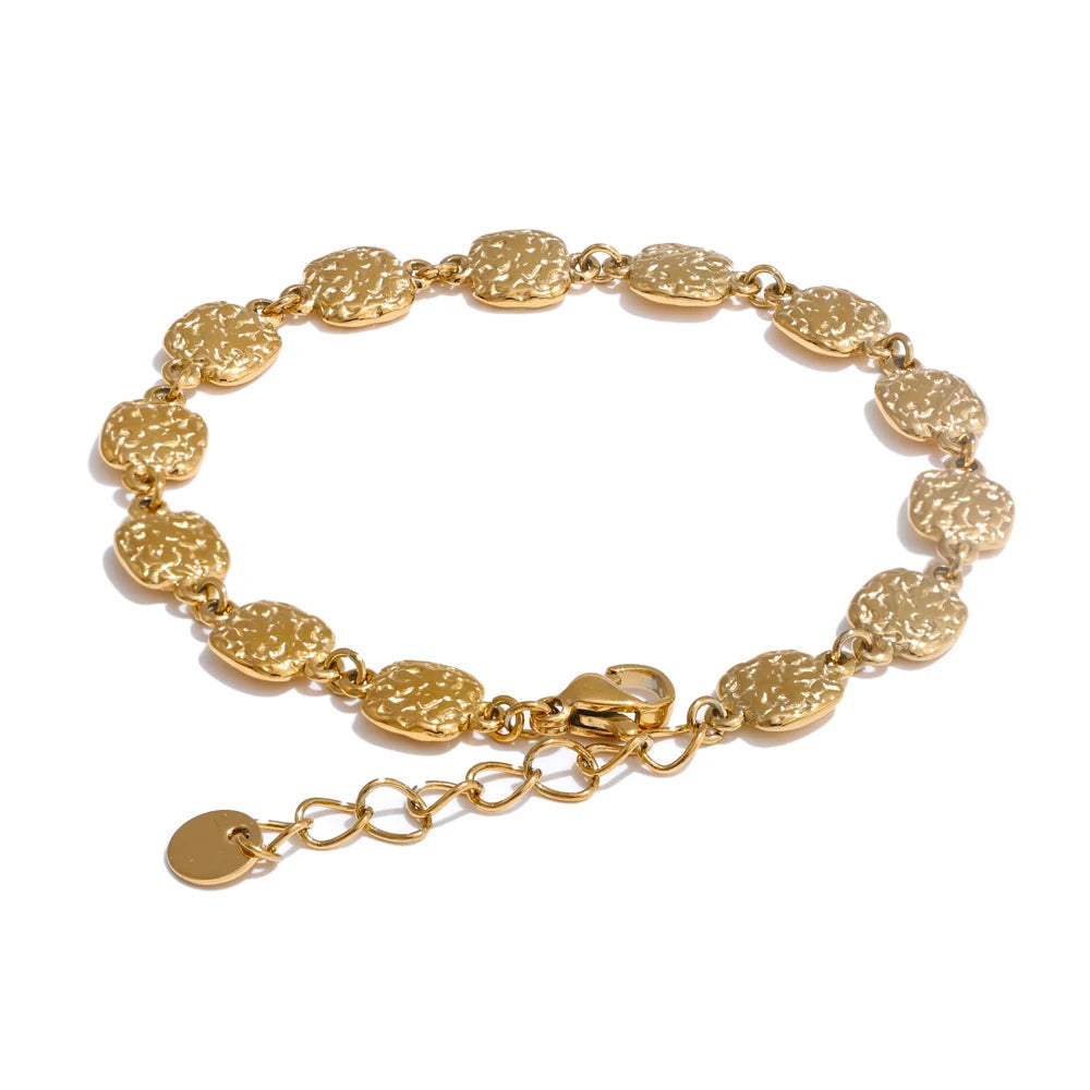 Geneva Square Chain Bracelet in Camel — Bracelets