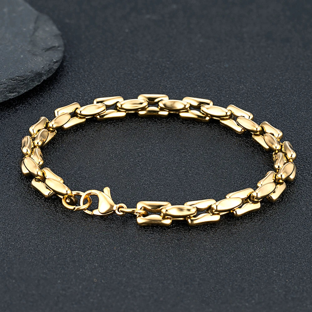 Renzo Rectangle Chain Bracelet — Bracelets
