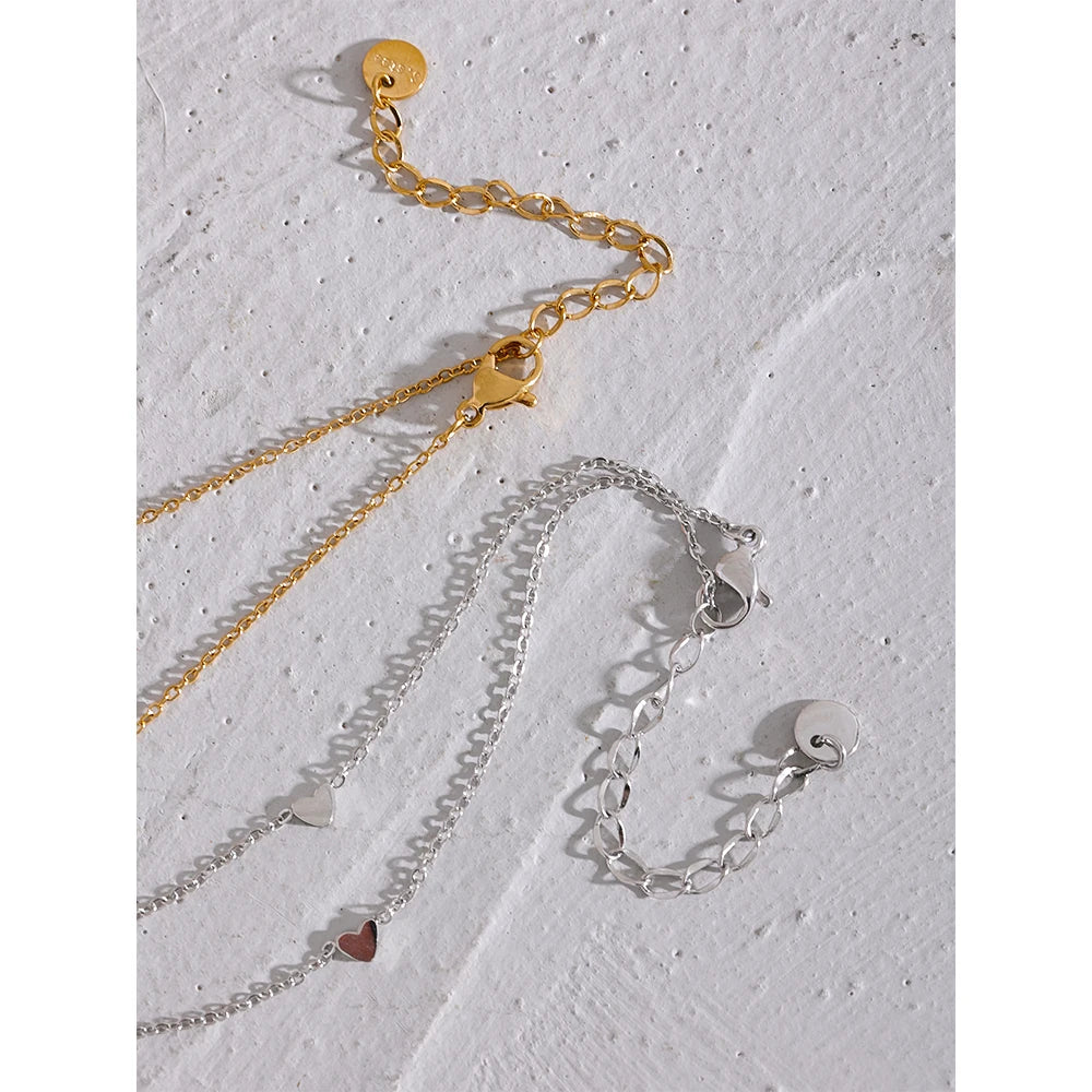 Amalfi Heart Chain Anklet — Anklets