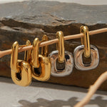 Orla Oval Gold Stud Earrings — Earrings