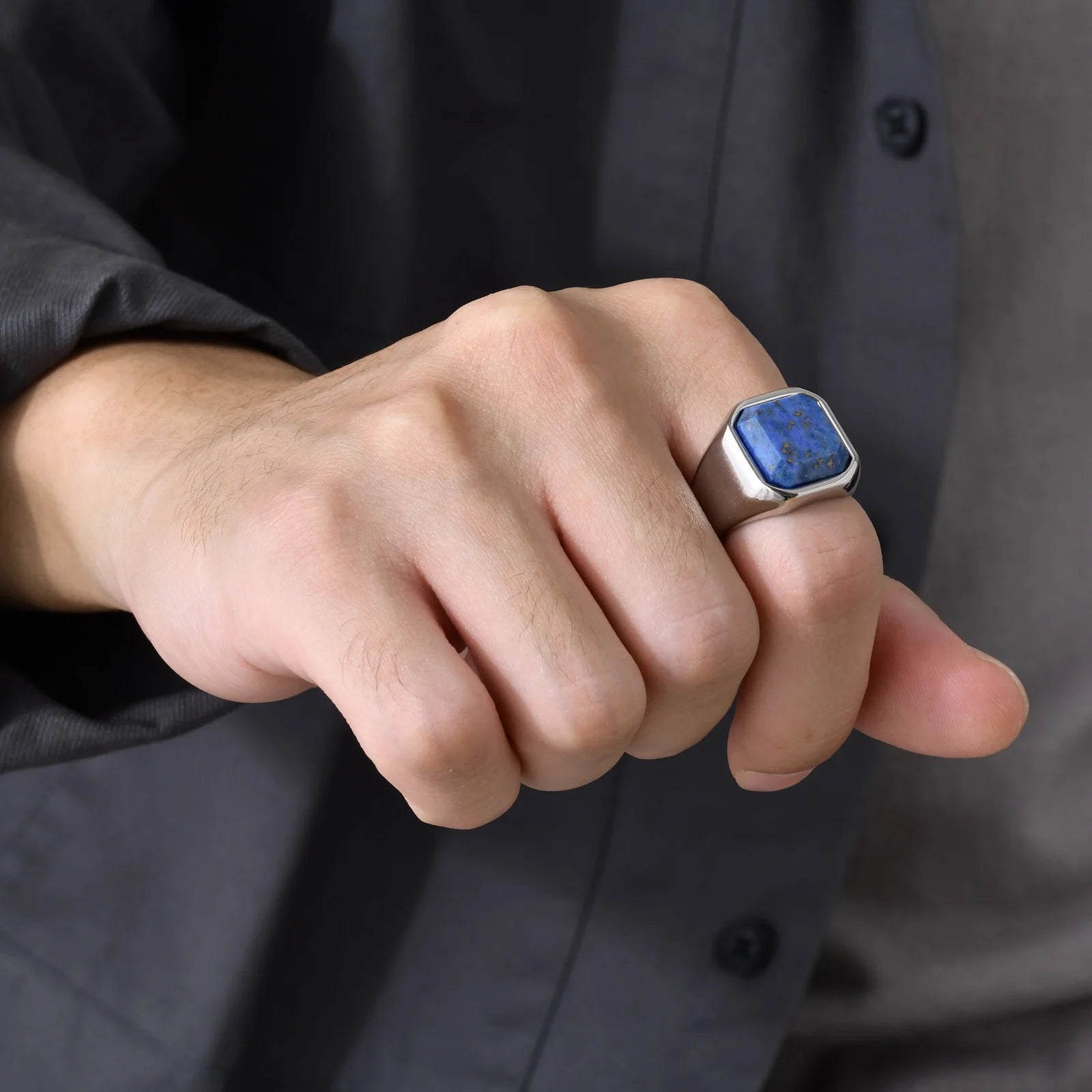 Lazuli Men's Statement Ring — Rings