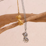 Cleo Puppy Heart Pendant Necklace — Necklaces