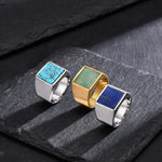 Kyoto Square Stone Ring — Rings