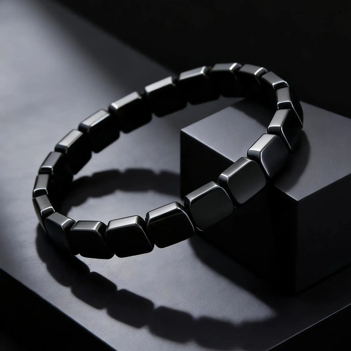 Onyx Stretch Stone Bracelet — Bracelets