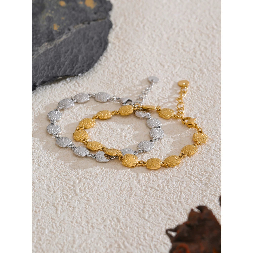 Geneva Square Chain Bracelet in Camel — Bracelets