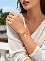 Lourdes Zircon Cross Bracelet — Bracelets