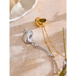Coral Conch Pendant Necklace — Necklaces