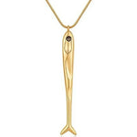 Coral Sardine Pendant Necklace — Necklaces