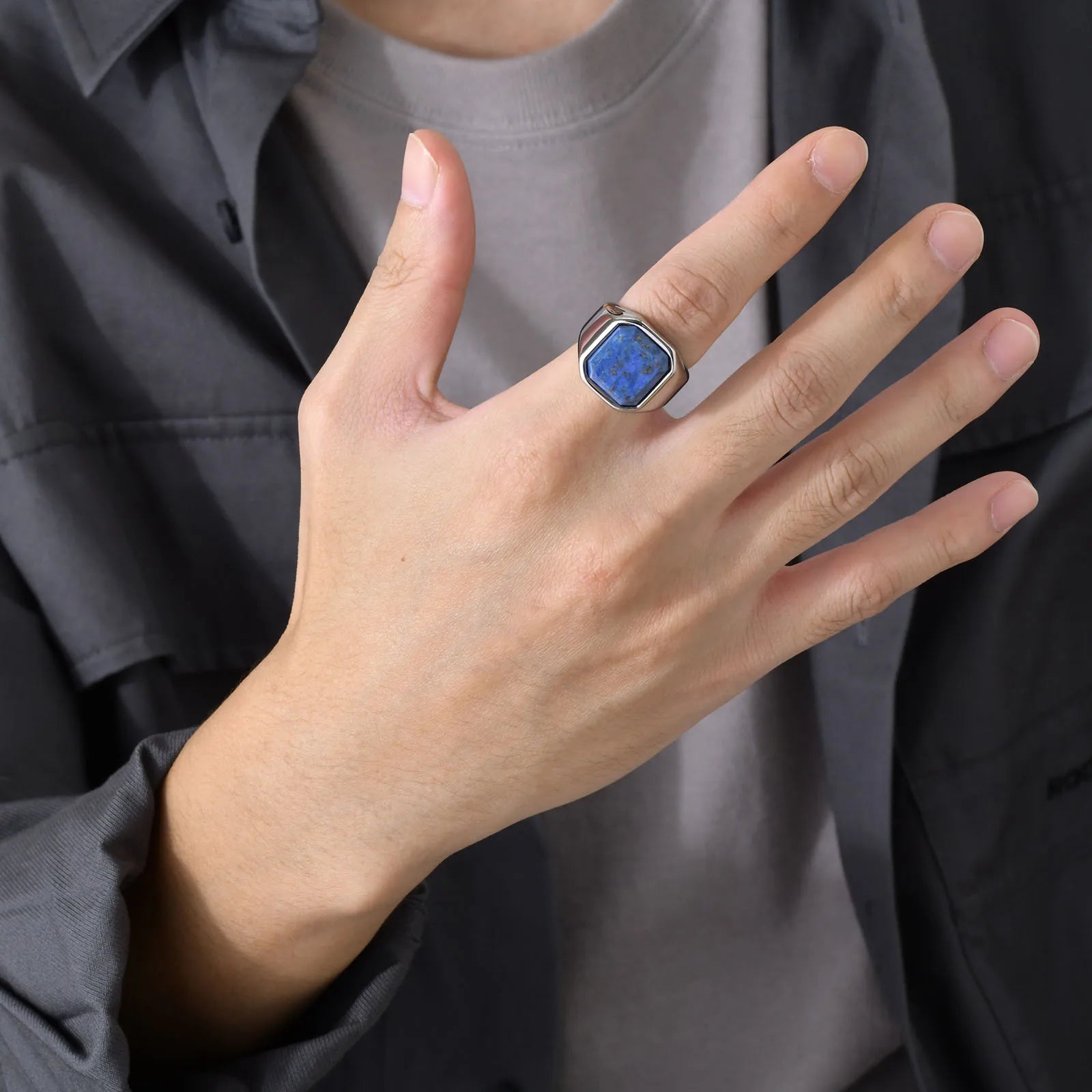 Lazuli Men's Statement Ring — Rings