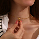 Cleo Puppy Heart Pendant Necklace — Necklaces