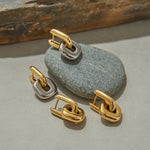 Orla Oval Gold Stud Earrings — Earrings