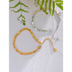 Orion Square Bead Bracelet in Camel — Bracelets