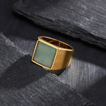 Kyoto Square Stone Ring in 1 — Rings
