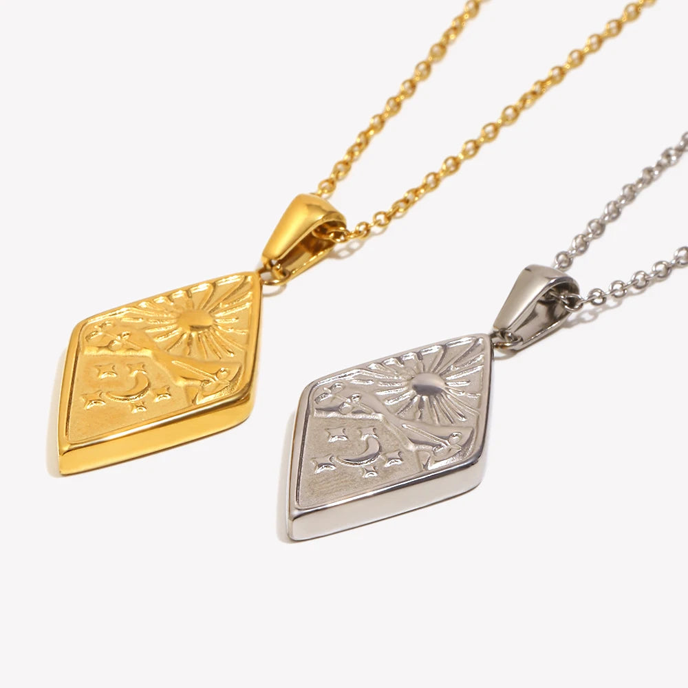 Luna Celestial Pendant Necklace — Necklaces