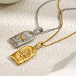 Soleil Vintage Sun Pendant — Necklaces