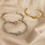 Knox Twisted Cuff Bangle — Bracelets
