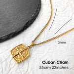 Meridian Compass Pendant Necklace — Necklaces