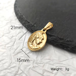 Caesar Gold Portrait Necklace — Necklaces