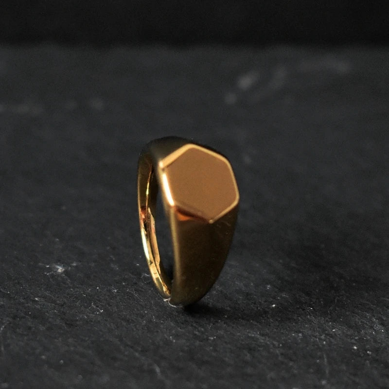 Cairo Square Signet Ring — Rings